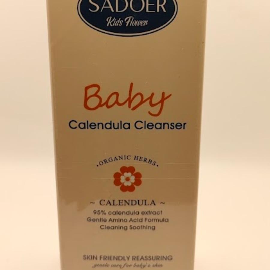 SADOER Baby Calendula Cleanser – Limpiador Suave con Caléndula (uso facial y corporal)